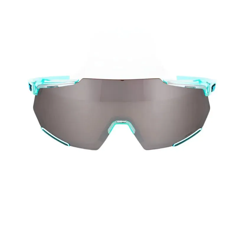 100% Racetrap 3.0 Sport Sunglasses (Silver/Polished Translucent Mint)