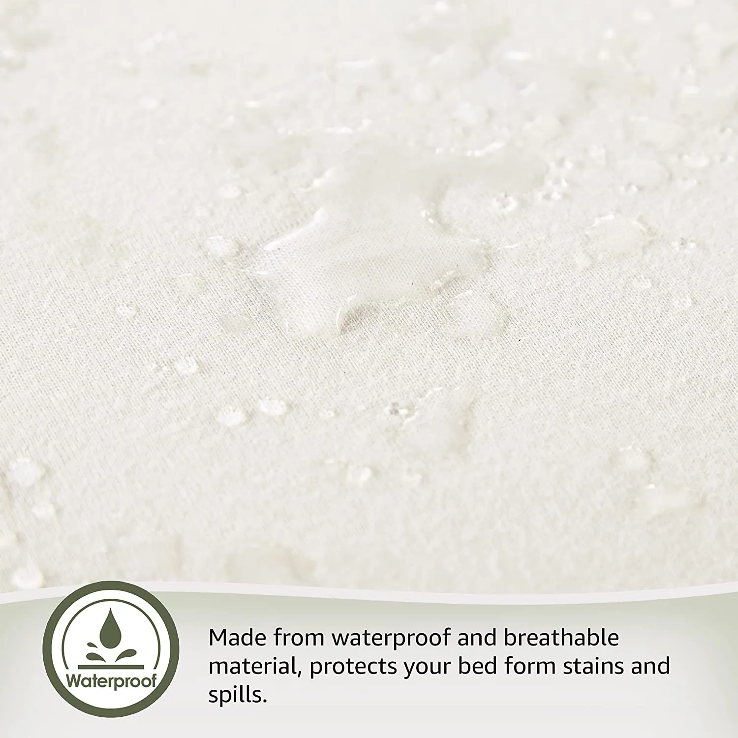 100% Waterproof Organic Cotton Mattress Protector - Mattresses Cover - GOTS & Fairtrade-Certified Organic - Breathable - Deep Pocket