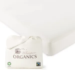 100% Waterproof Organic Cotton Mattress Protector - Mattresses Cover - GOTS & Fairtrade-Certified Organic - Breathable - Deep Pocket