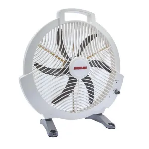 12V AC & DC Rechargeable Box Fan with Lithium Battery for 12 in. RV Camping Travel