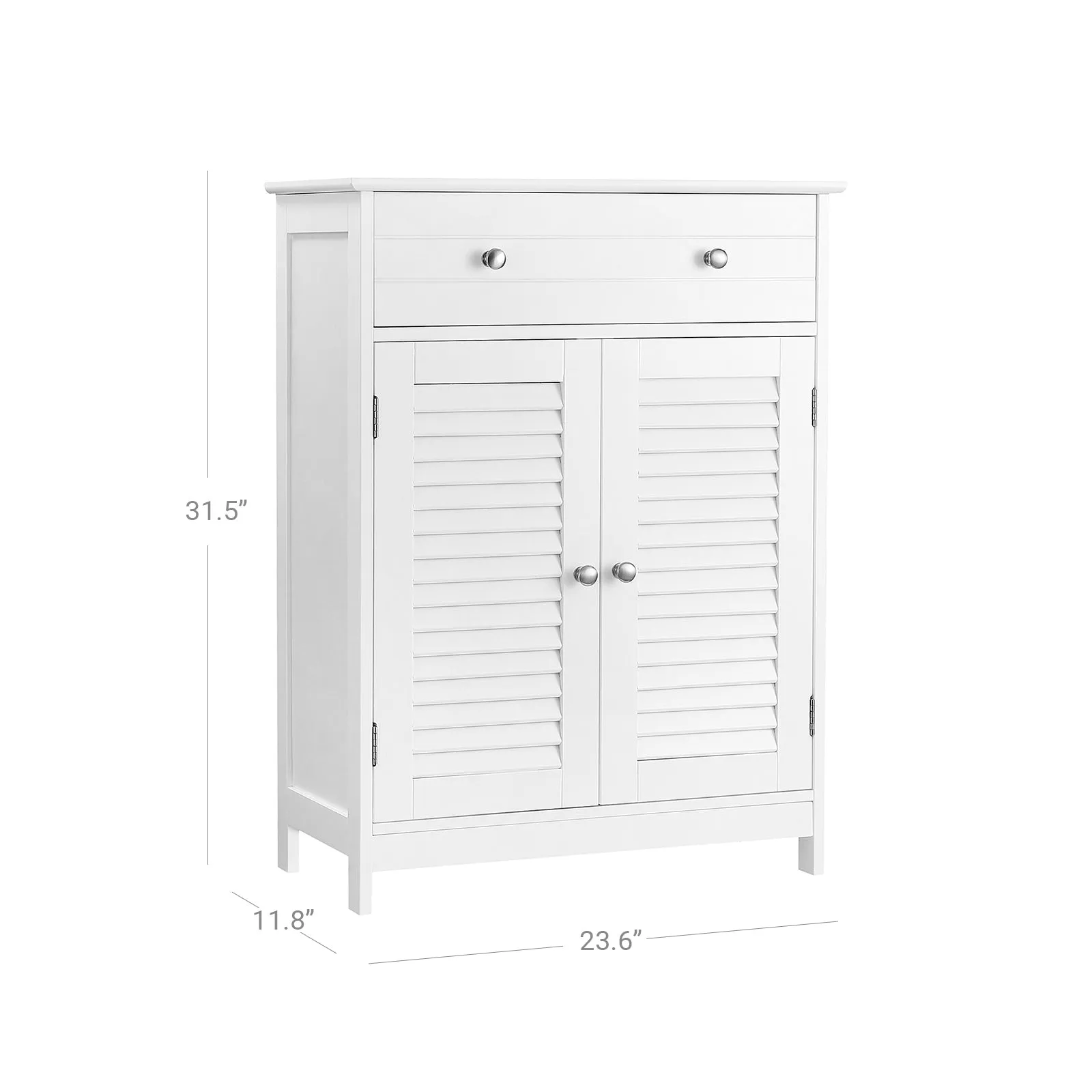 2 Louvered Doors Cabinet