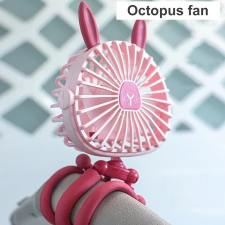 360° Mini Rechargeable USB Fan With LED's