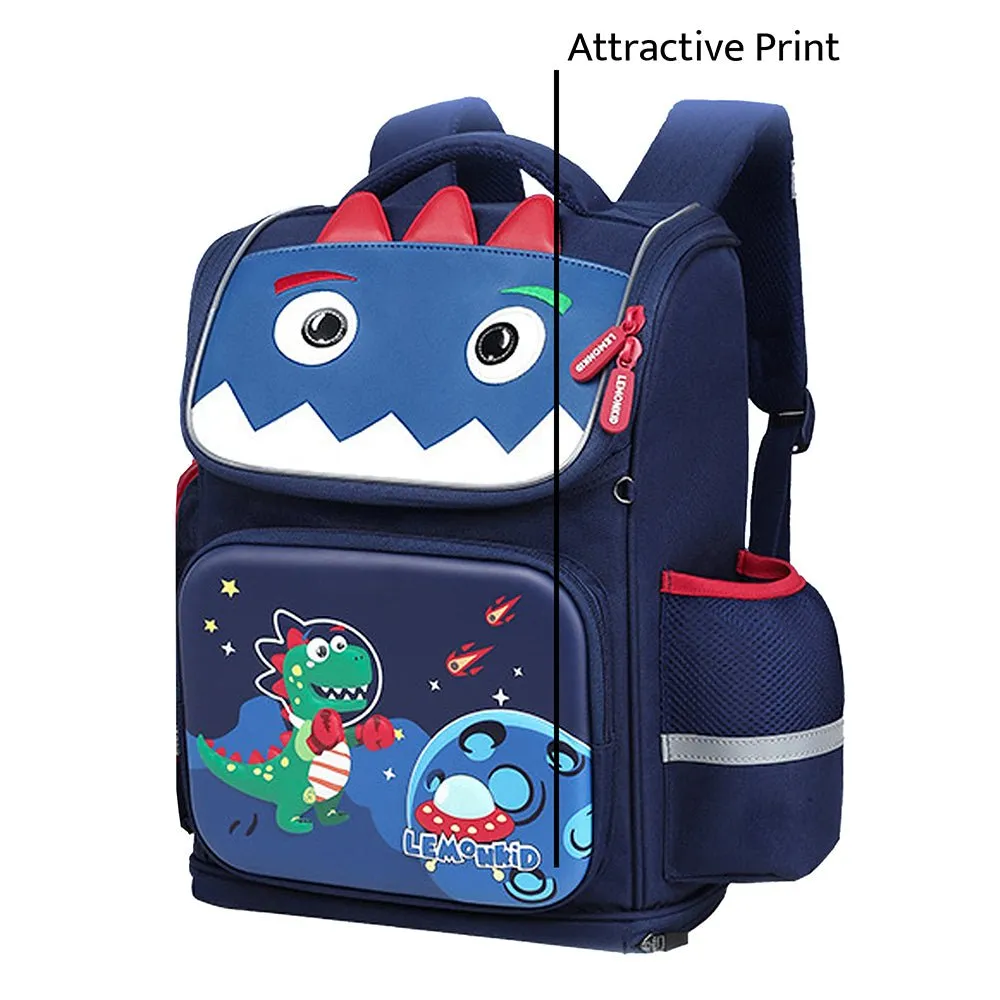 3d Tail Dino Space theme School Backpack for Kids