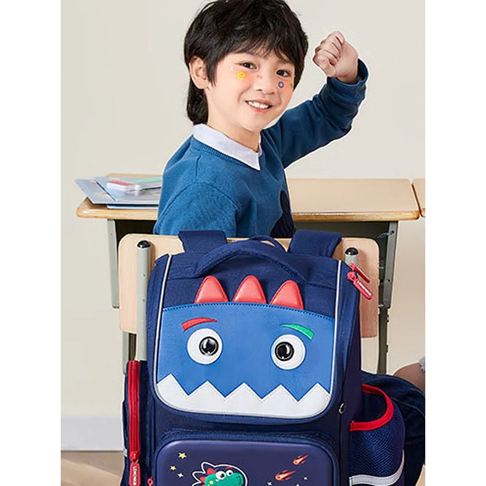 3d Tail Dino Space theme School Backpack for Kids