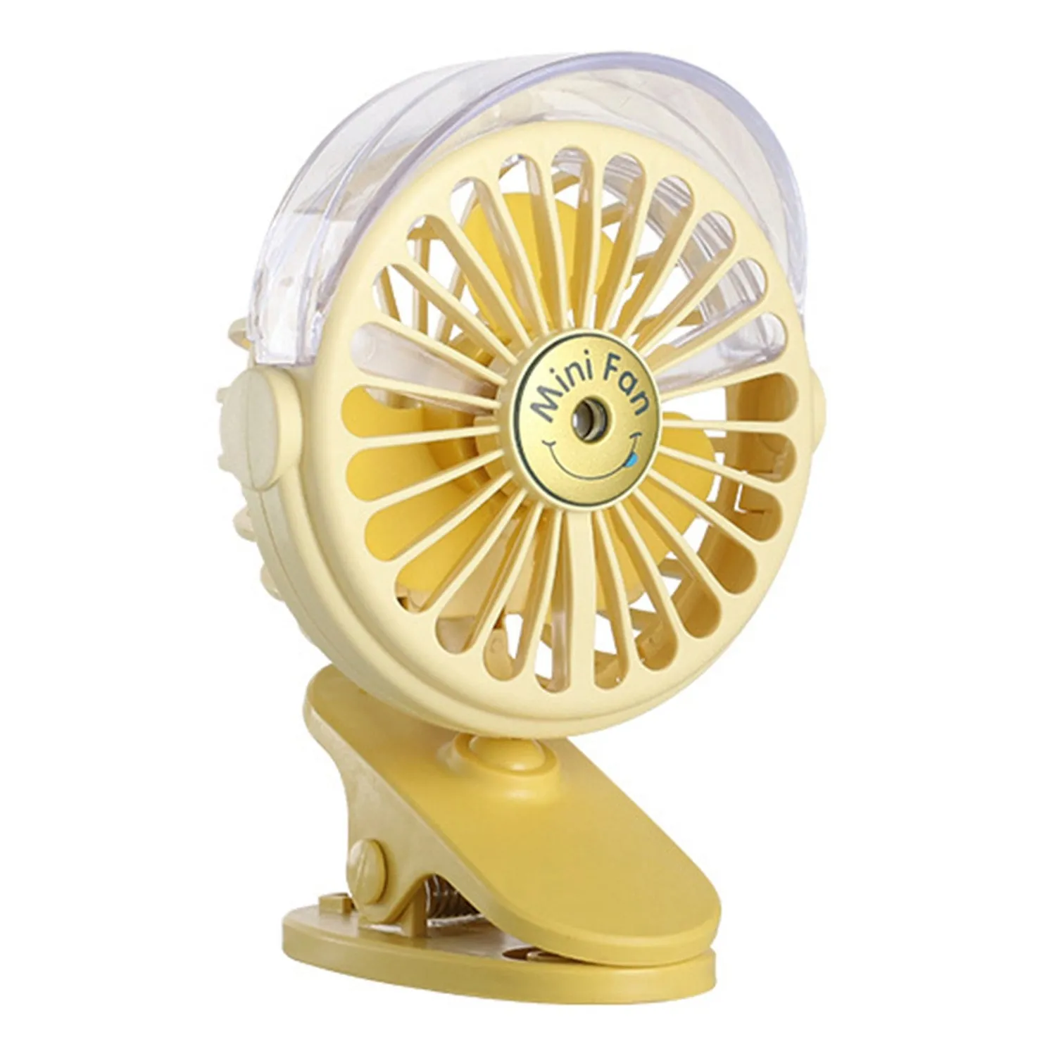 4824A Clip Desk Fan with Small Spray Bottle, Portable Wind Desktop Table Cooling Fan in Single Button, Adjustment Mini Personal Fan for Home Desktop Office Car Indoor Outdoor Travel (Battery Not Include)