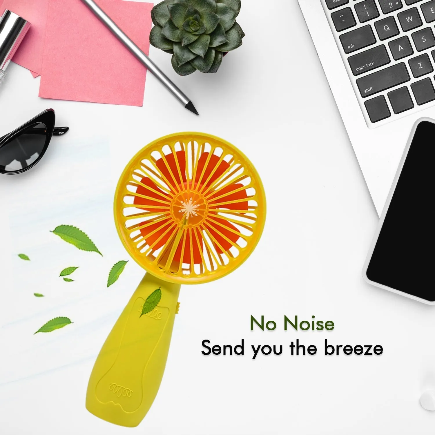 7605 Foldable Handy Light Fans Rechargeable Handheld Mini Fan Electric Personal Fans Hand Bar Desktop Fan (Battery Not Include)