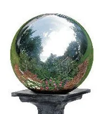 8 Inch Silver Stainless Steel Gazing Globe