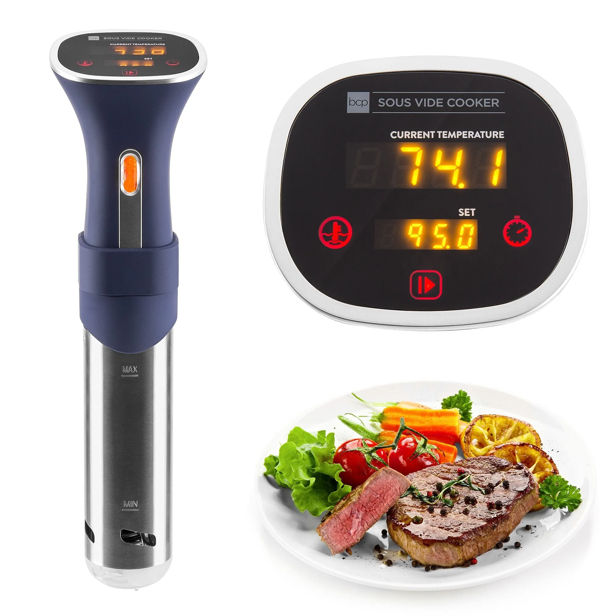 800W LED Sous Vide Immersion Cooker w/ Touch Screen