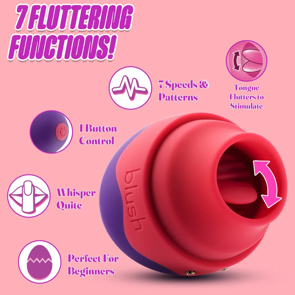 Aria By Blush® | Flutter Tongue 7-Function Flicking Tongue Clitoris Stimulator - Made From Satin Smooth Platinum-Cured Silicone