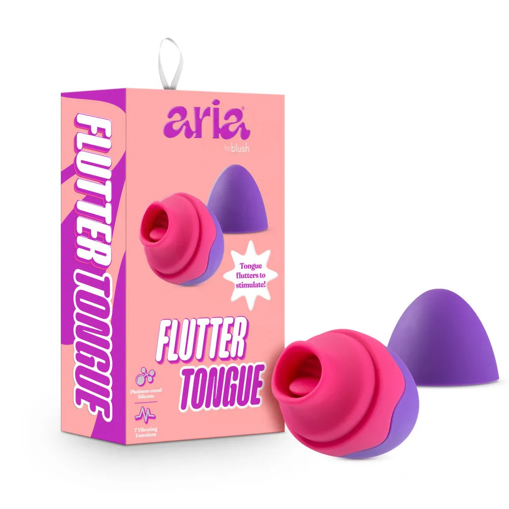 Aria By Blush® | Flutter Tongue 7-Function Flicking Tongue Clitoris Stimulator - Made From Satin Smooth Platinum-Cured Silicone