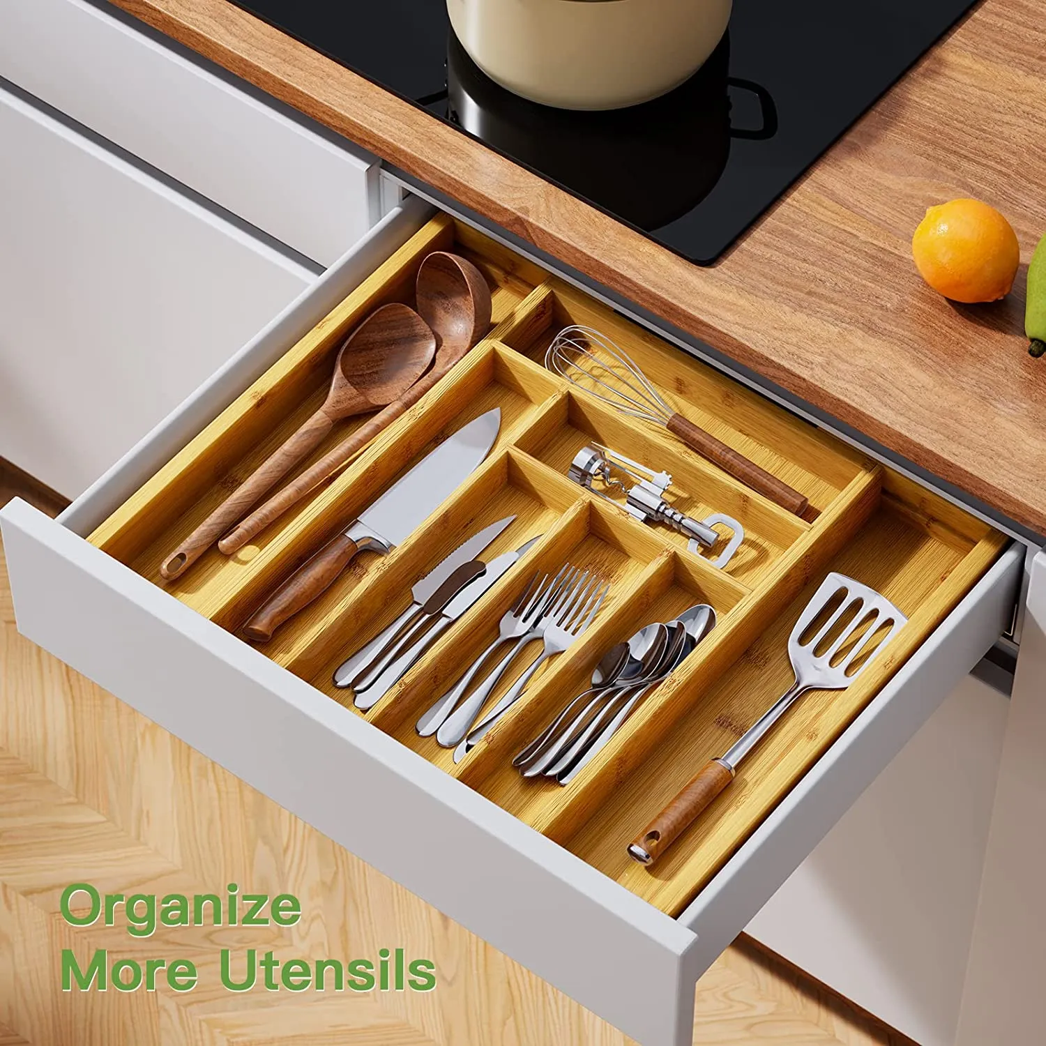 Bamboo Drawer Organizer