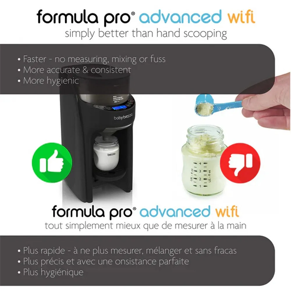 Black Baby Brezza Formula Pro Advanced With Wifi