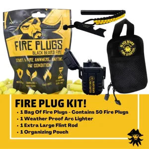 Black Beard High-Efficiency Fire Starter Kit | All-in-One Fire Plug Kit