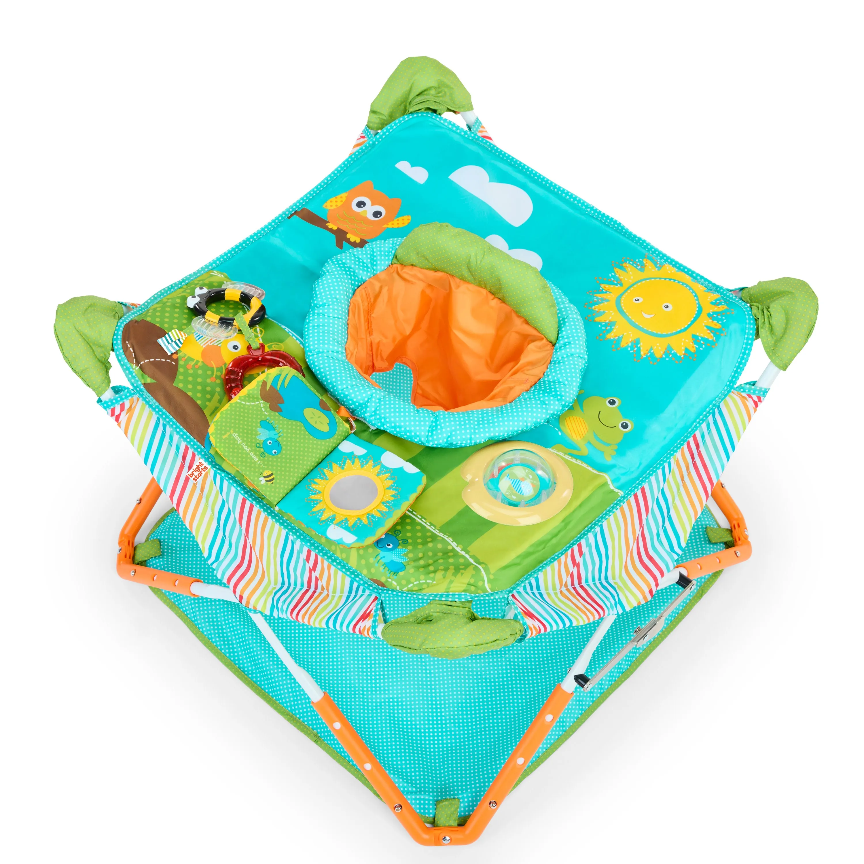 Bright Starts Pop 'N Jump Portable Activity Jumper, Owl Forest