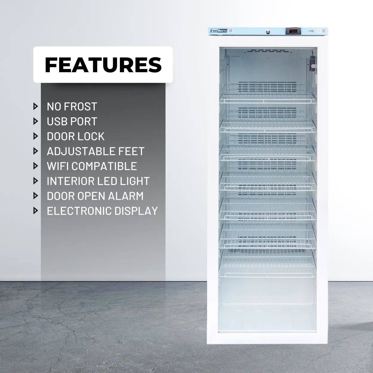 Conserv 24in COMMERCIAL/PHARMACEUTICAL Refrigerator 12.7cf WIFI 110V