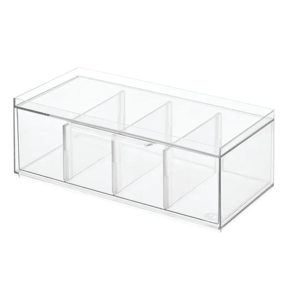 Crisp Tea Storage Organizer in Clear