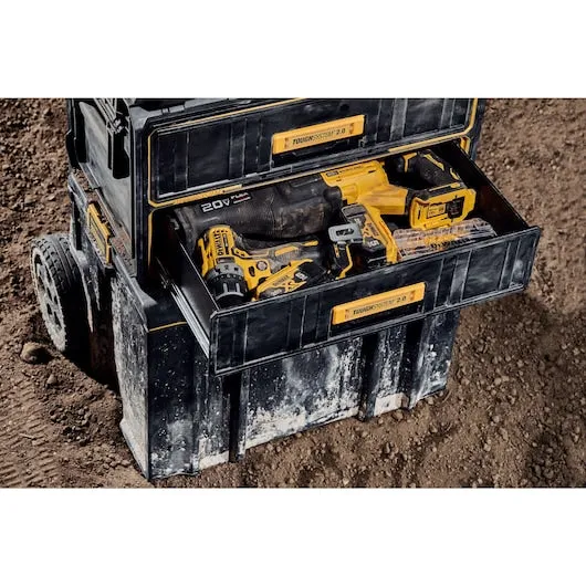 DeWALT DWST08320 TOUGHSYSTEM 2.0 Two Drawer Unit w/ Auto Connect Side Latches