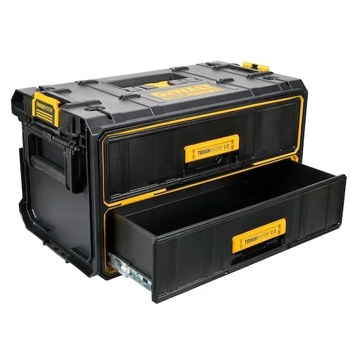 DeWALT DWST08320 TOUGHSYSTEM 2.0 Two Drawer Unit w/ Auto Connect Side Latches