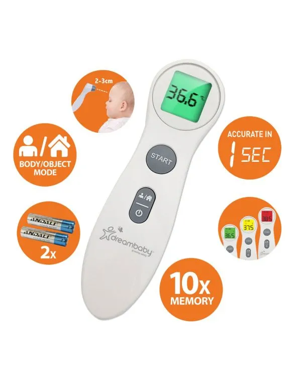 Dreambaby Non-Contact Fever Alert Infrared Forehead Thermometer