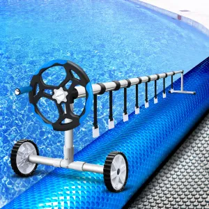 Durable 500 Micron Pool Cover & Adjustable Roller Set - Aquabuddy