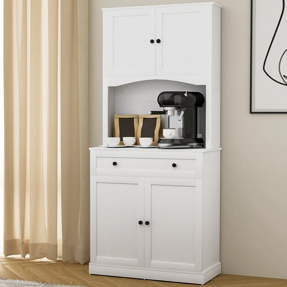 Elegant White Buffet Sideboard Cabinet with Shelves - Artiss