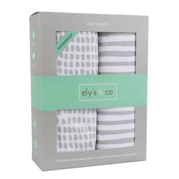 Ely's & Co. Waterproof Crib Sheet - 2 Pack