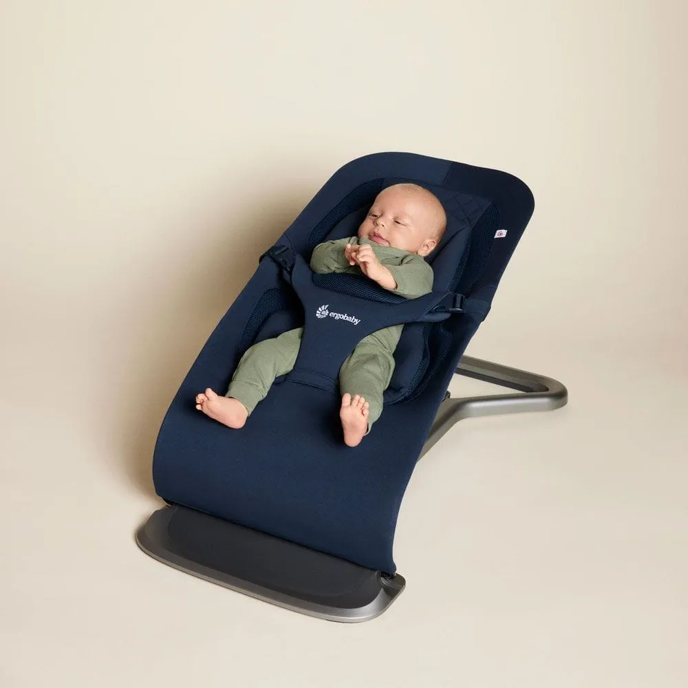 Ergobaby Evolve Bouncer with Toy Bar - Midnight Blue