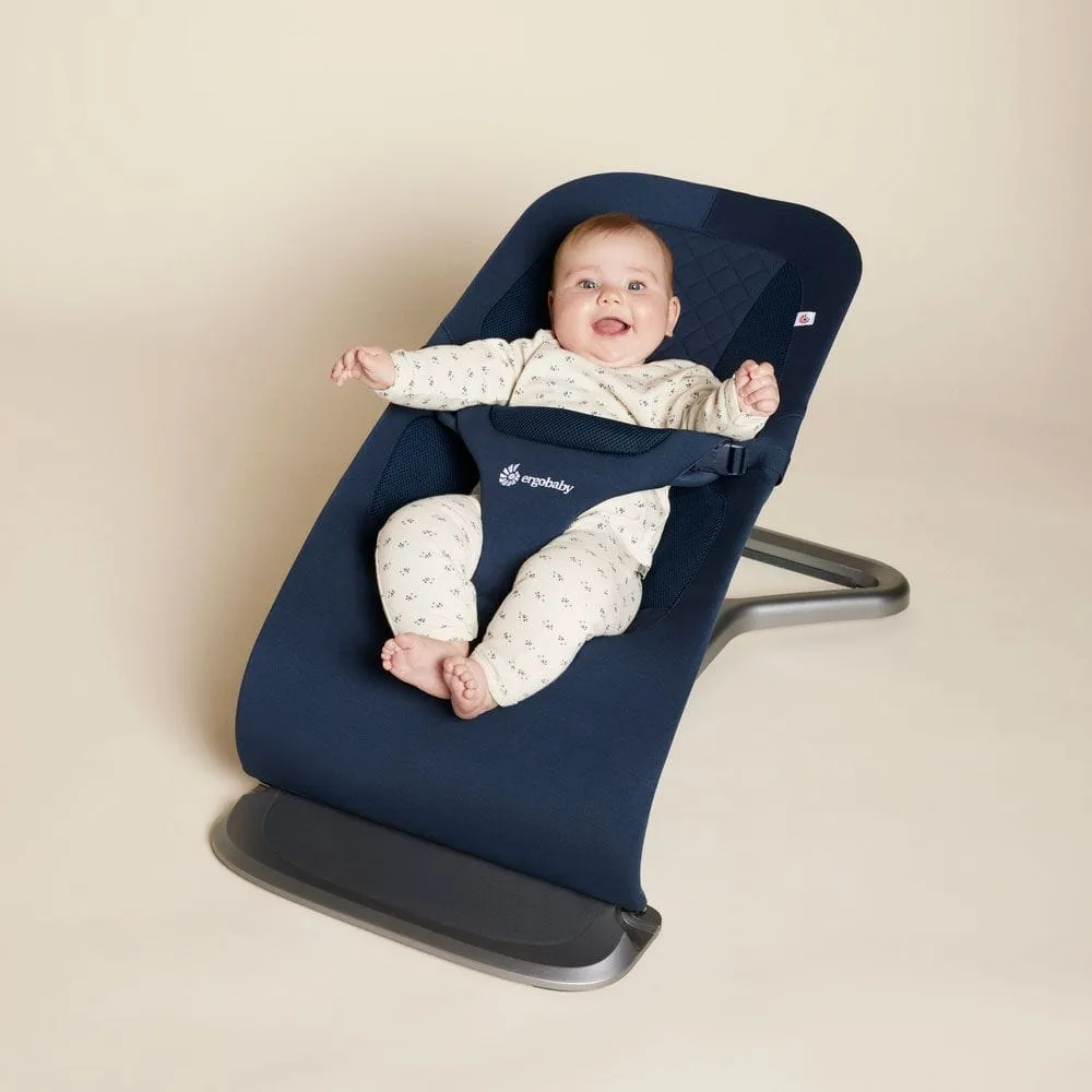 Ergobaby Evolve Bouncer with Toy Bar - Midnight Blue