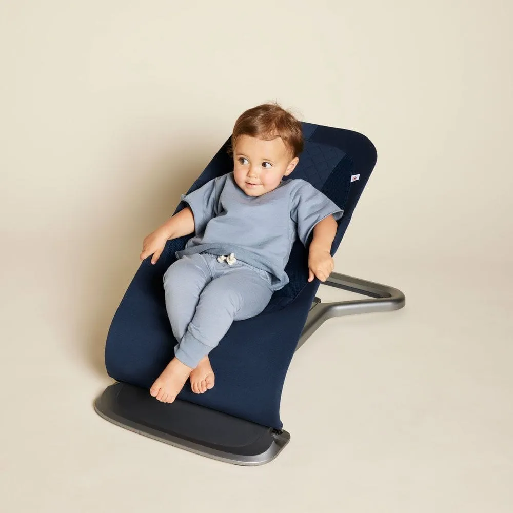 Ergobaby Evolve Bouncer with Toy Bar - Midnight Blue