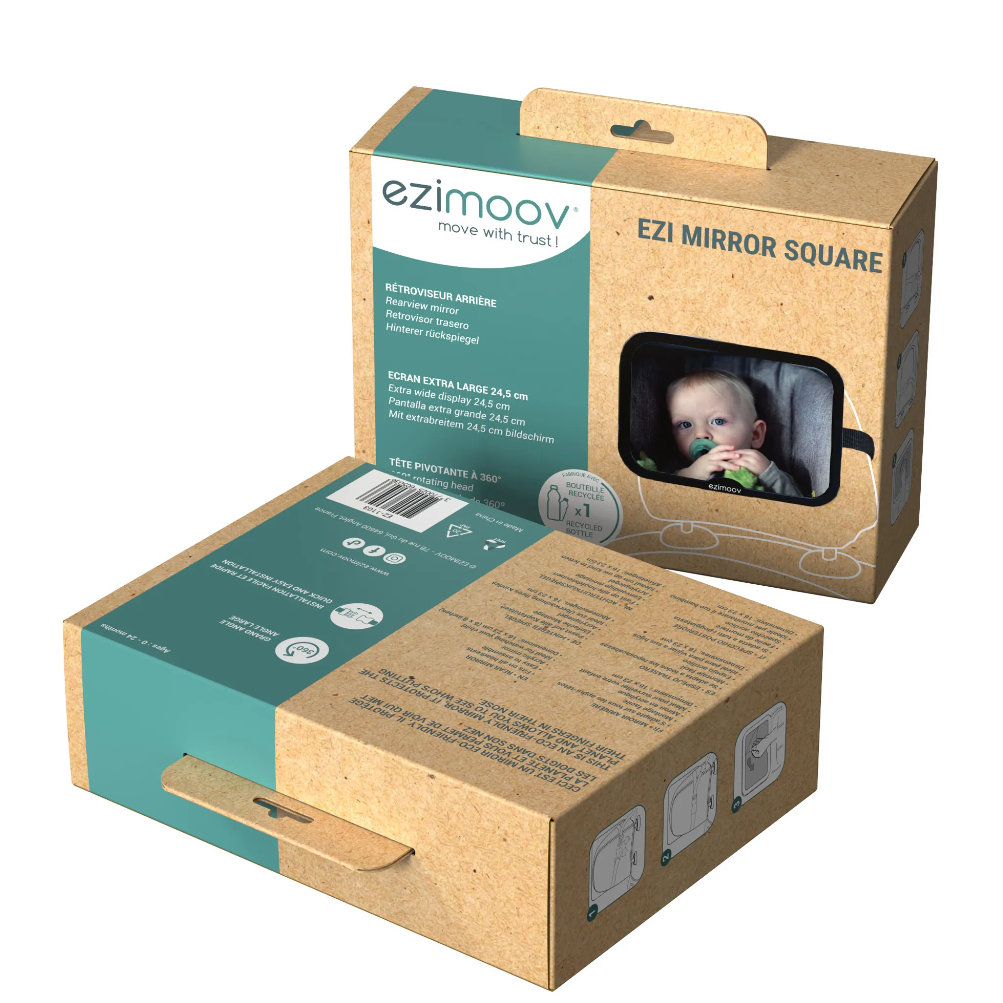 Ezimoov | Back Seat Car Mirror 360° Adjustable