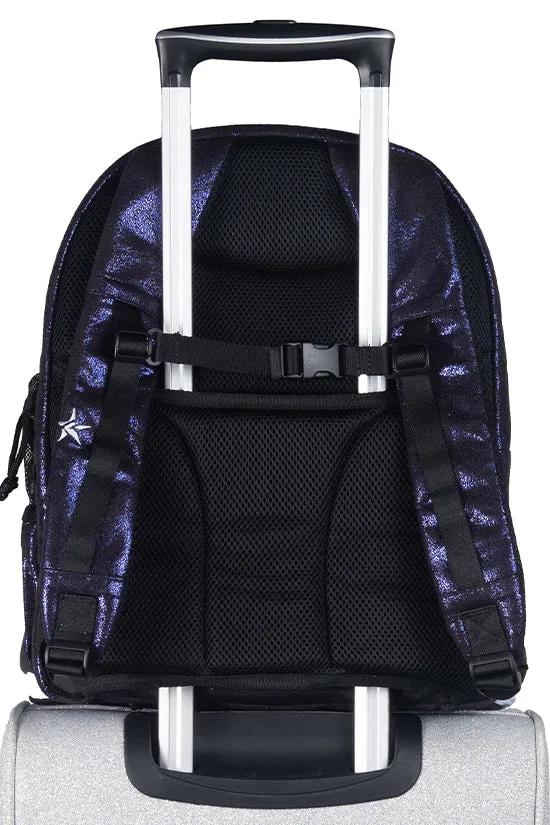 Faux Suede in Midnight Magic Rebel Dream Bag Plus With White Zipper