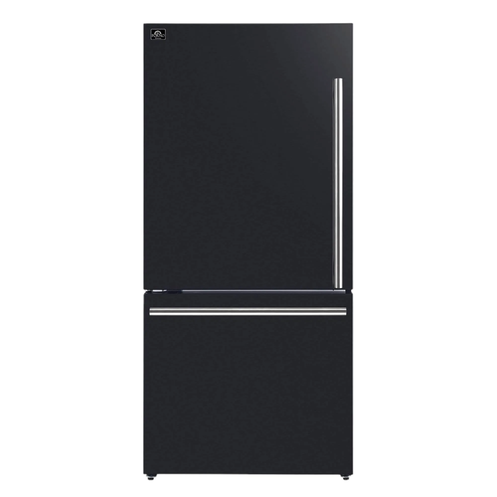 Forno Milano Espresso 31" Black 17.2 Cu.Ft W/ Ice Maker Bottom Freezer Refrigerator FFFFD1786-31BLK