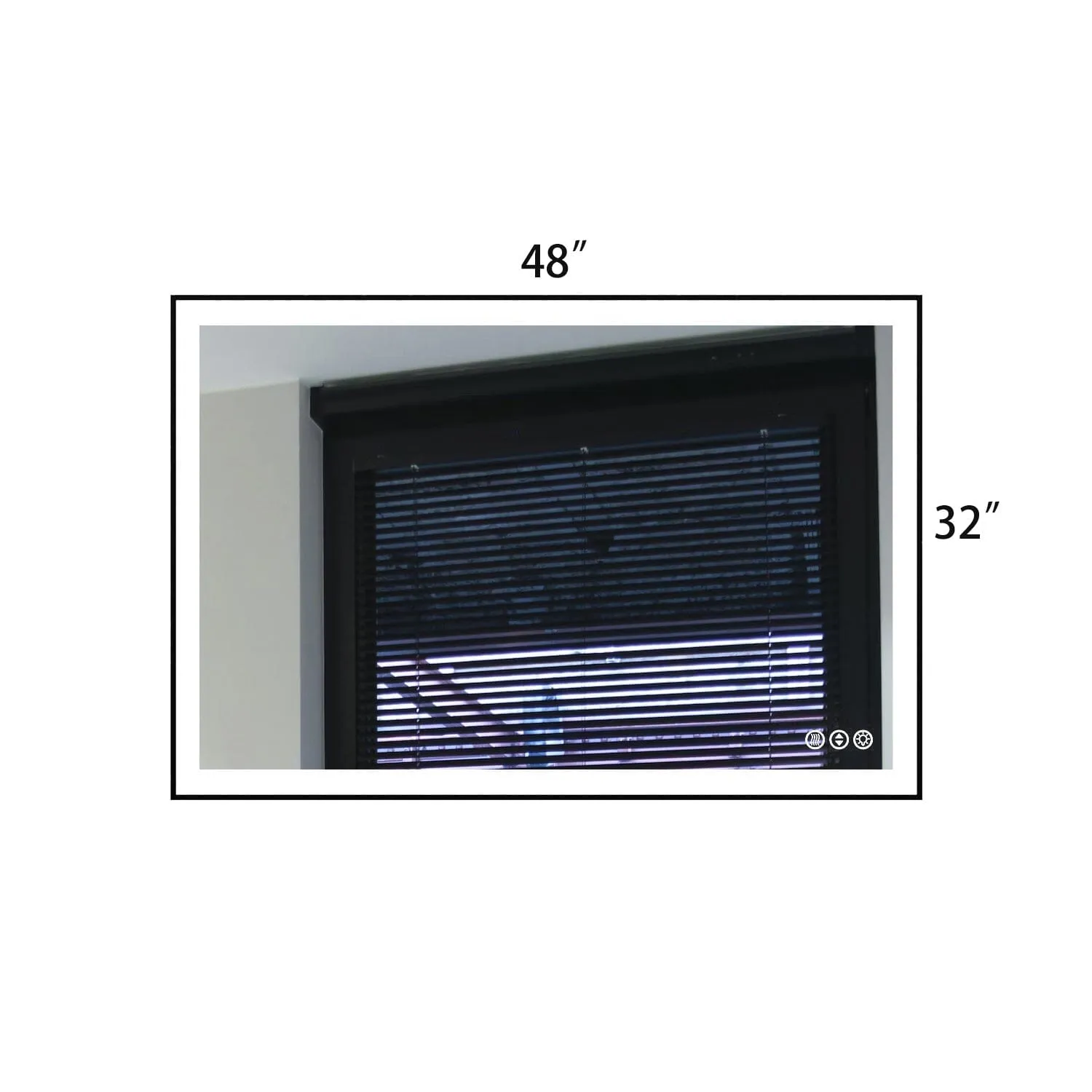 GIVING TREE 40"/48"/55" LED Bathroom Mirror with Black Frame, Anti-Fog, Shatter-Proof, Memory, 3 Colors