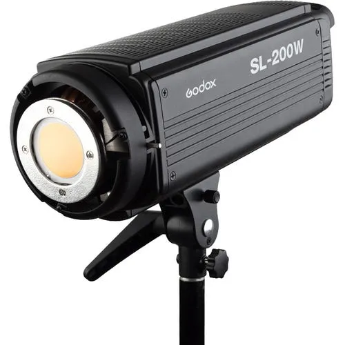 Godox 200W LED Video Light SL-200W,Bowens Mount 5600K, Studio Continuous LED Lamp for Camera DV Camcorder White