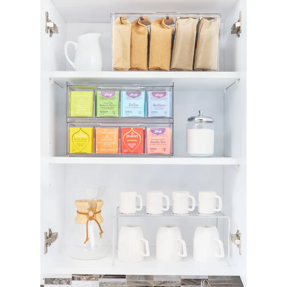 iDesign Crisp Tea Storage Organizer in Clear