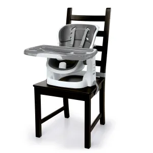 Ingenuity SmartClean ChairMate High Chair & Toddler Booster Seat, Slate