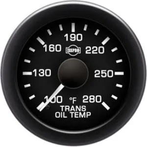 Isspro EV2 2 1/16" 100-280F Transmission Oil Temperature Gauge with Built-in Warning Light