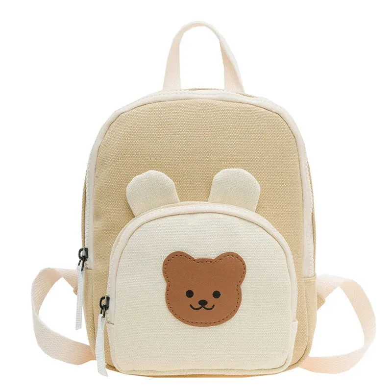 Korean Canvas Kids Backpack - Cute and Functional