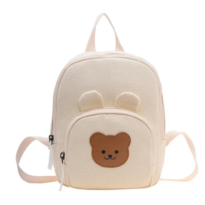 Korean Canvas Kids Backpack - Cute and Functional