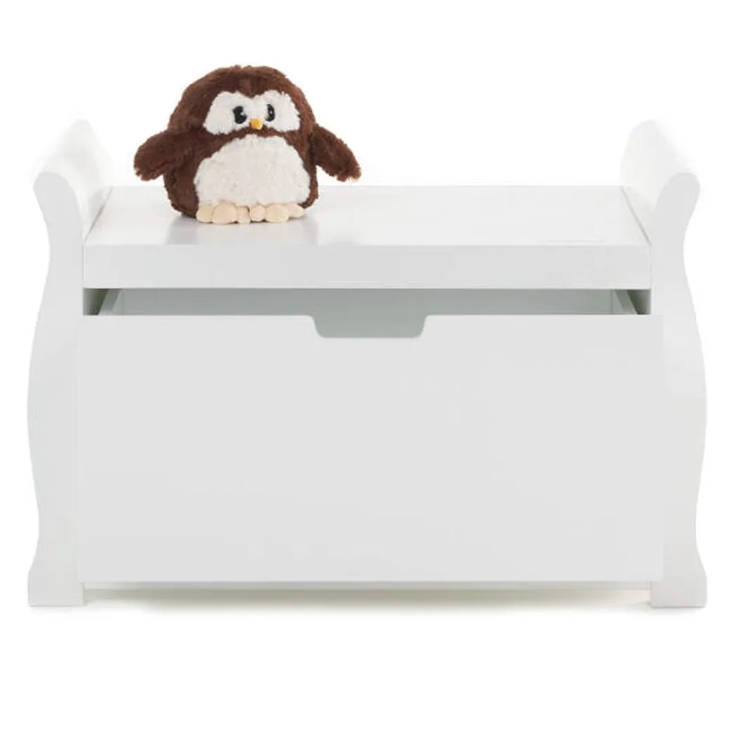 Obaby Stamford Sleigh Toy Box (White)