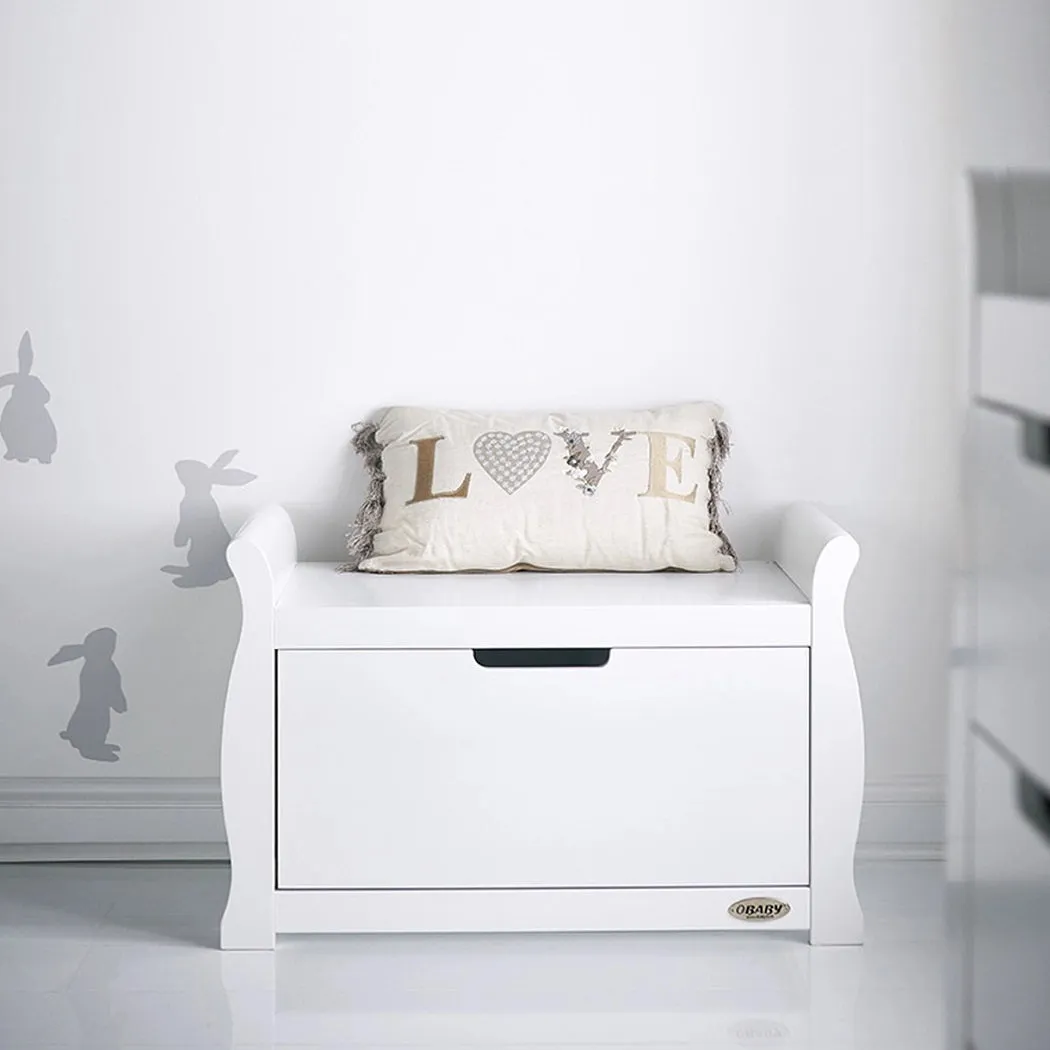 Obaby Stamford Sleigh Toy Box (White)