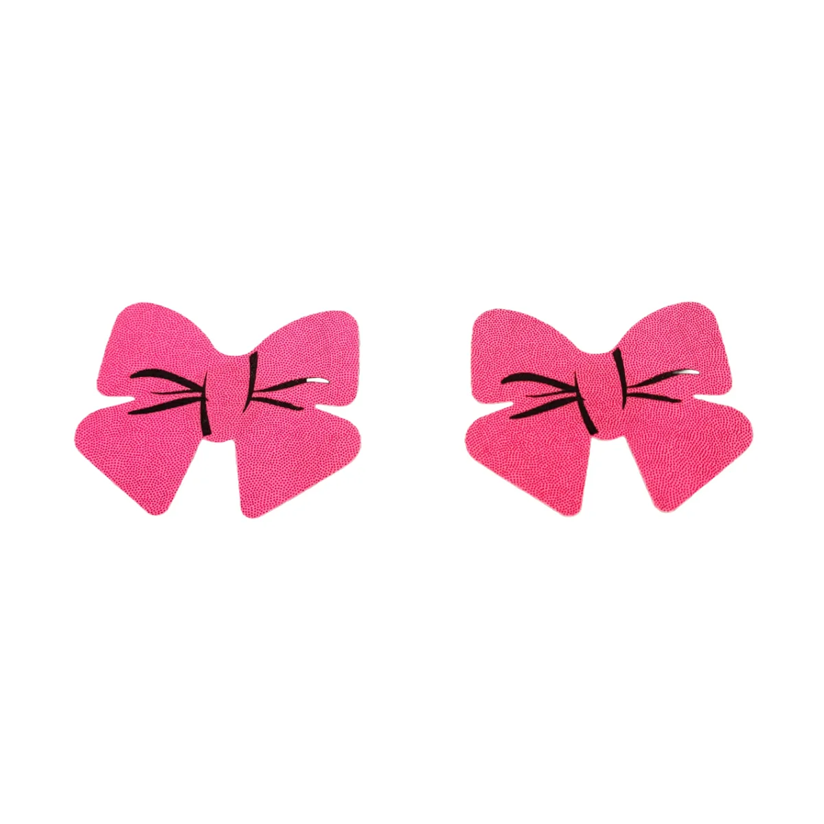 Pink Shiny Bows Pasties 5pk