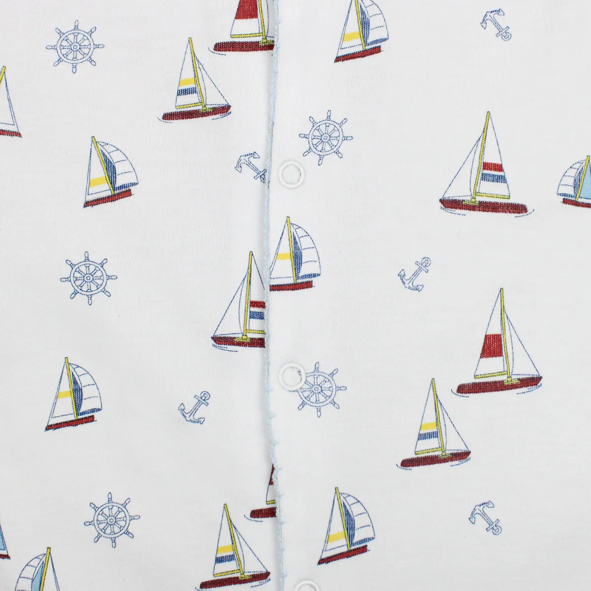 Sailing Printed Footie | Baby Boy