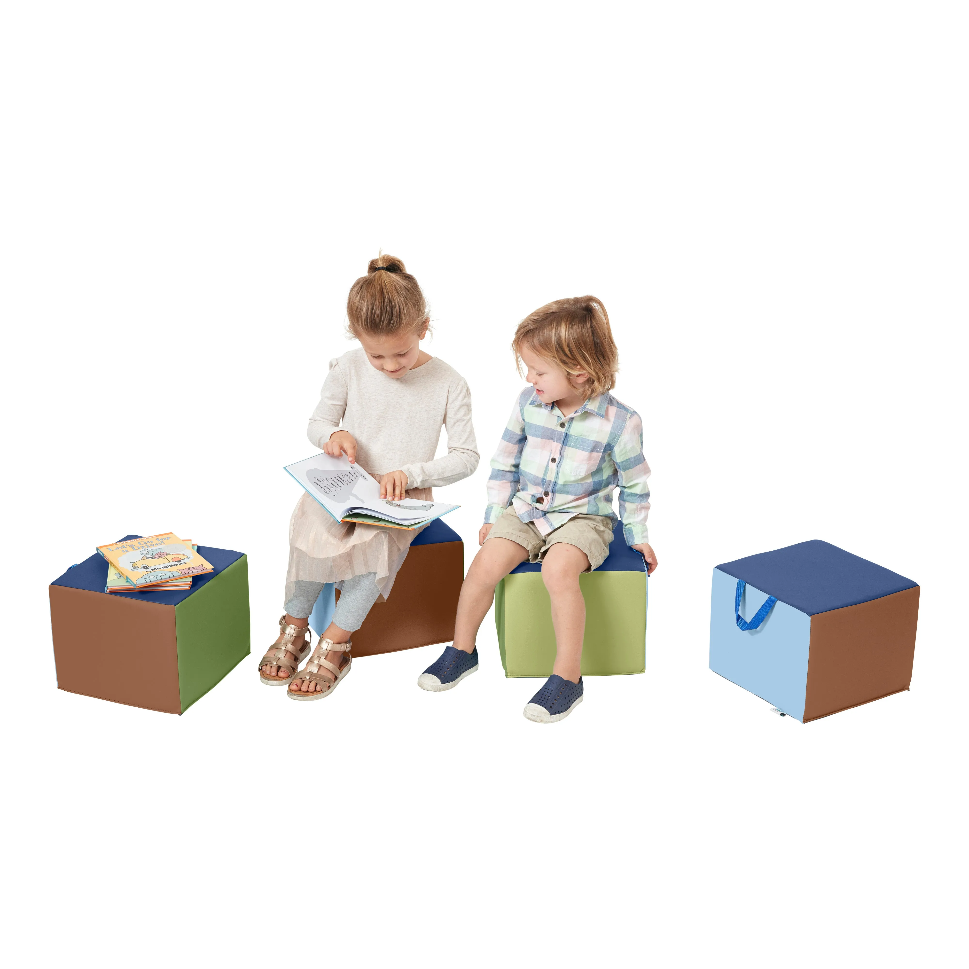 SoftZone Children's Cozy Cubes, Flexible Seating, 4-Pack