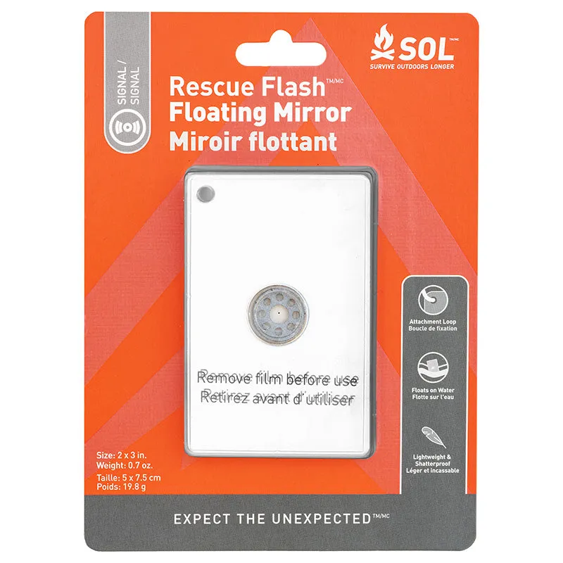 SOL Rescue Flash Floating Signal Mirror