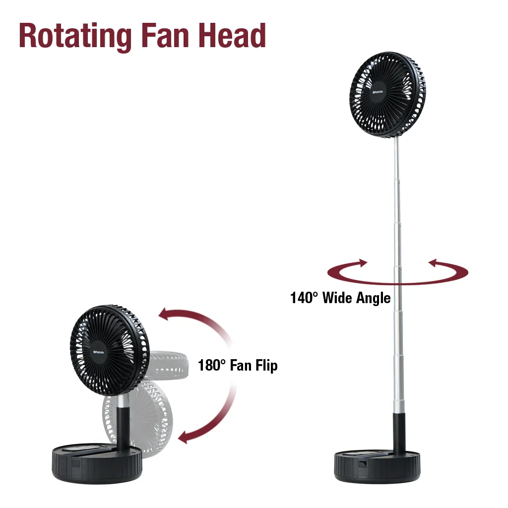 Telescoping Rechargeable Fan & Emergency Power Bank