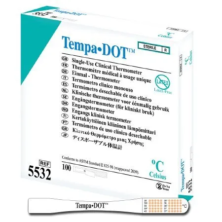 Tempa-Dot Single-Use Clinical Thermometer x 100  EXPIRY May 25