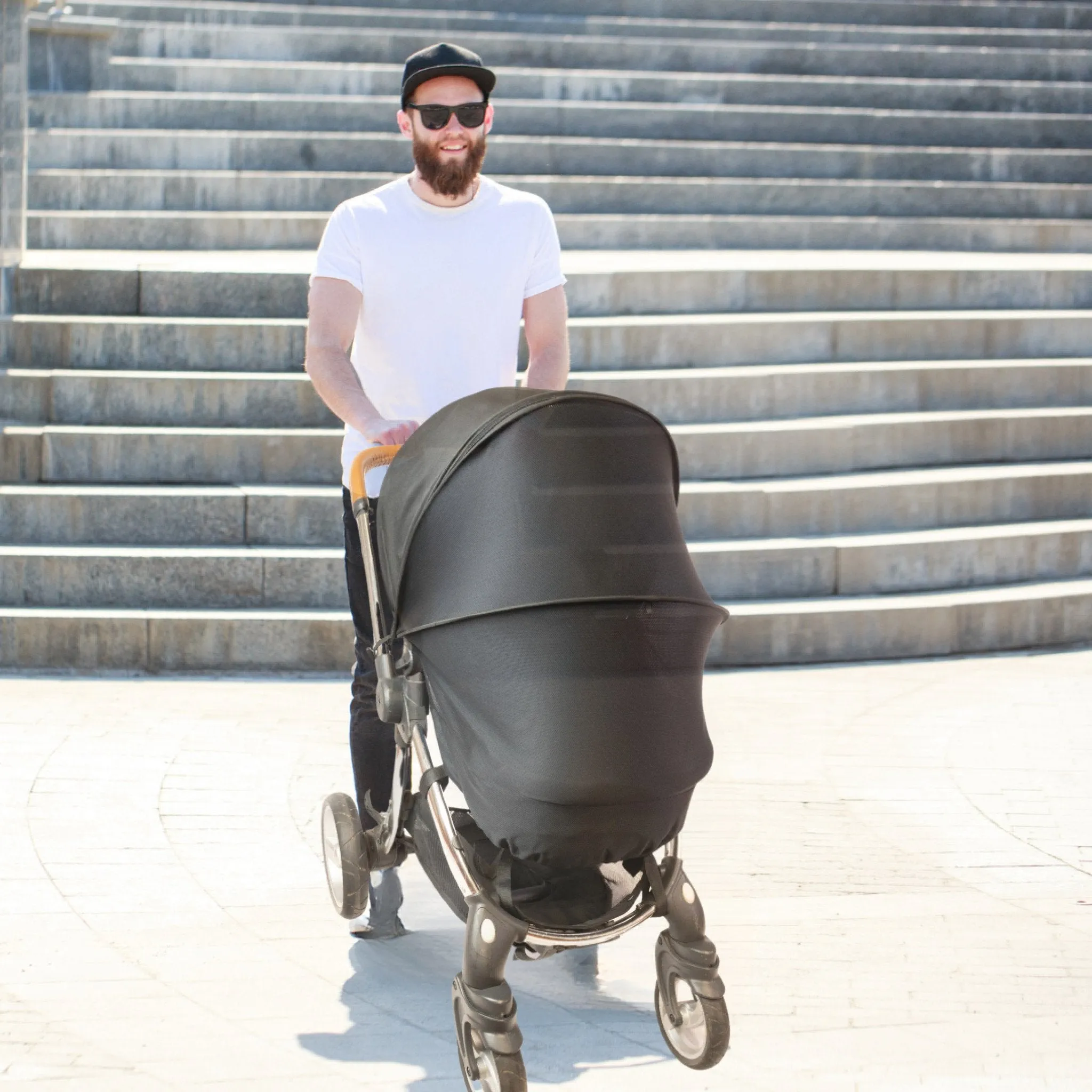 The Blinky Company "Trip" Pushchair Sunshade Black