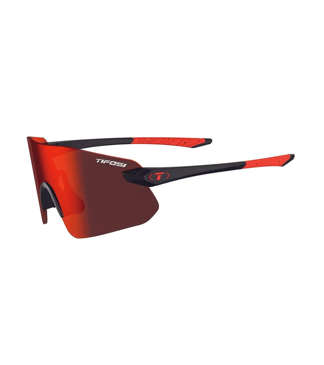 Tifosi Vogel Sl Sport Sunglasses - Black Smoke Red