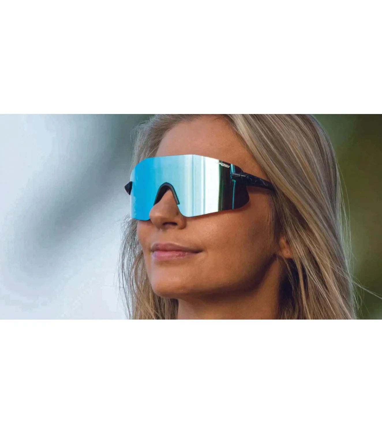 Tifosi Vogel Sl Sport Sunglasses - Crystal Smoke Bright Blue